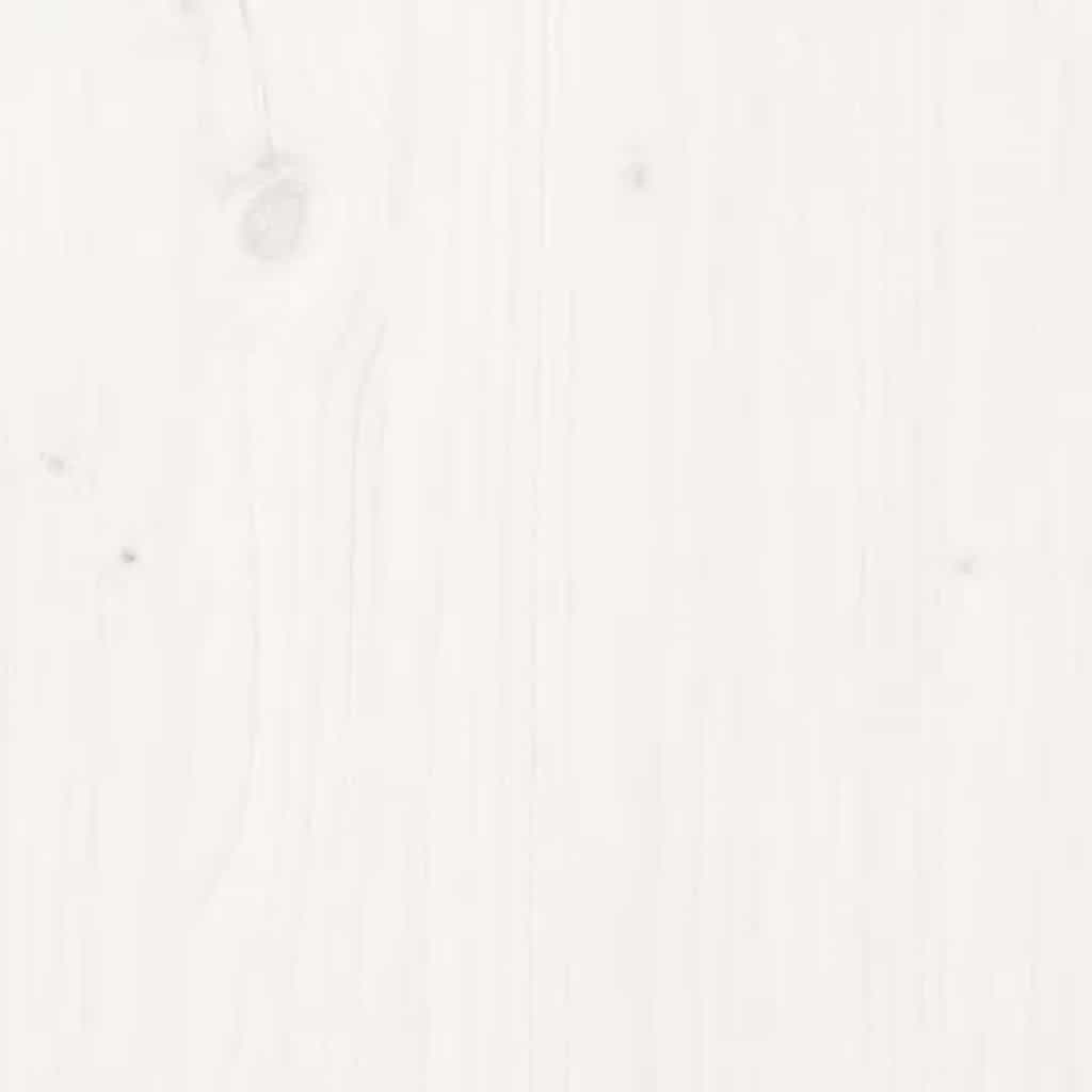 Tagesbett Ausziehbar Weiß 90x200 cm Massivholz Kiefer