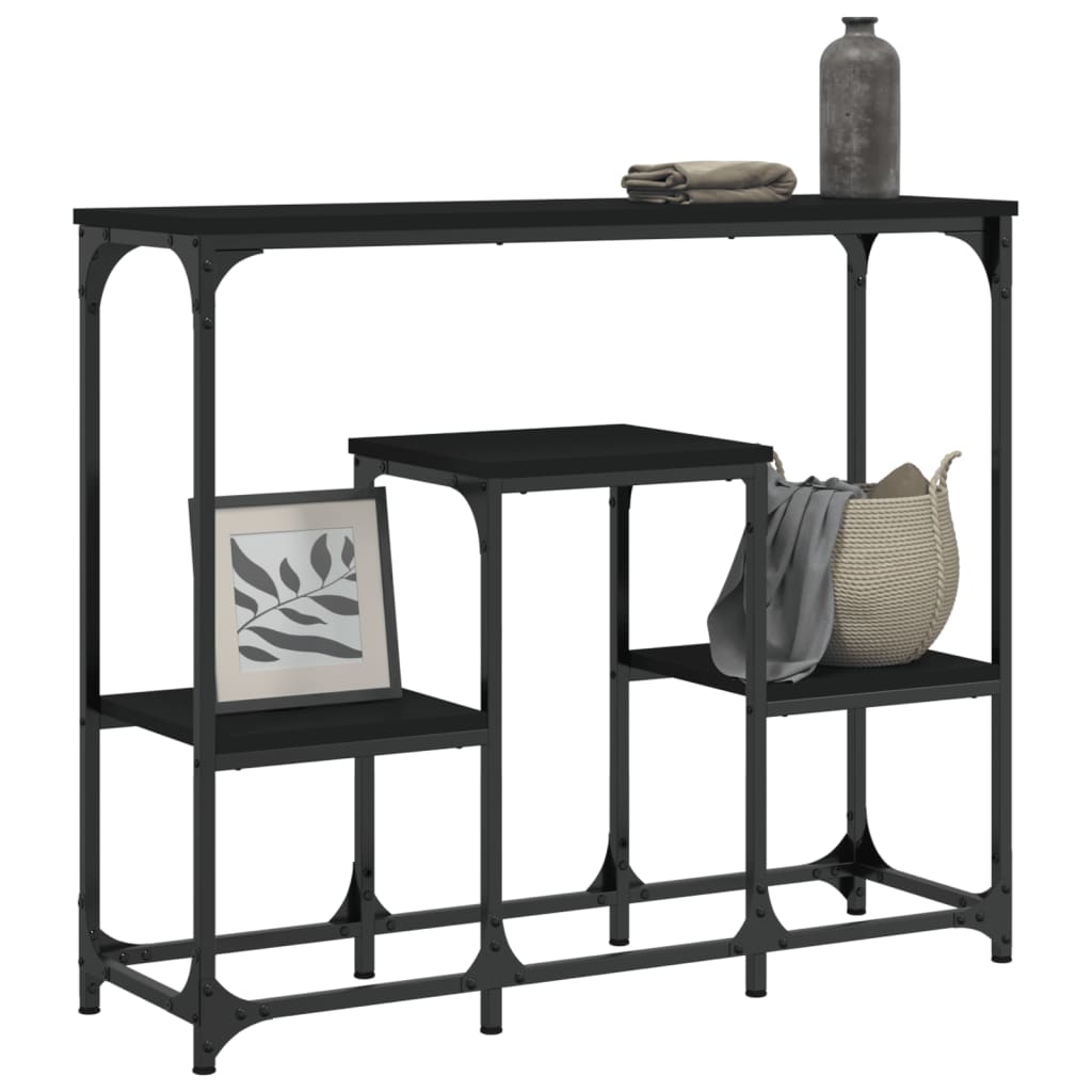 Konsolentisch Schwarz 89,5x28x76 cm Holzwerkstoff