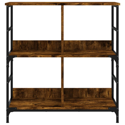 Bücherregal Räuchereiche 78,5x33x82 cm Holzwerkstoff