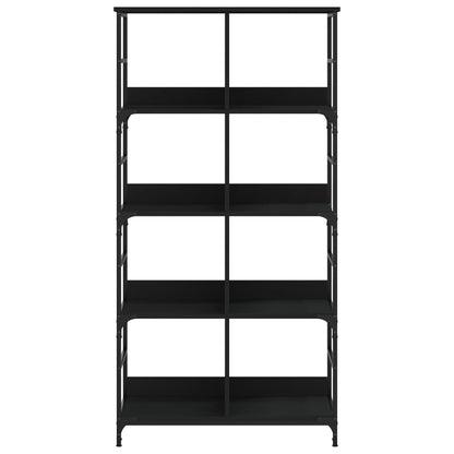 Bücherregal Schwarz 78,5x33x153 cm Holzwerkstoff