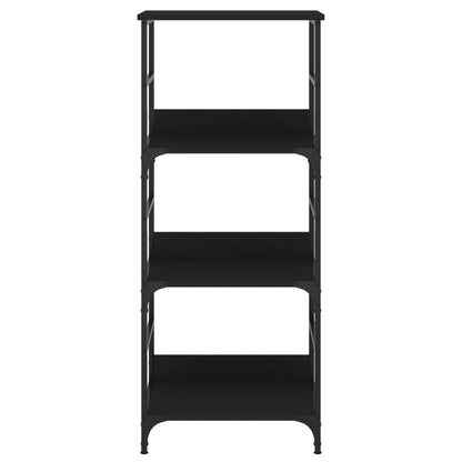 Bücherregal Schwarz 50x33x117,5 cm Holzwerkstoff
