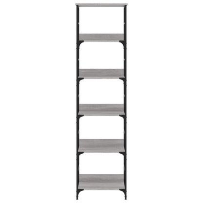 Bücherregal Grau Sonoma 50x33x188,5 cm Holzwerkstoff