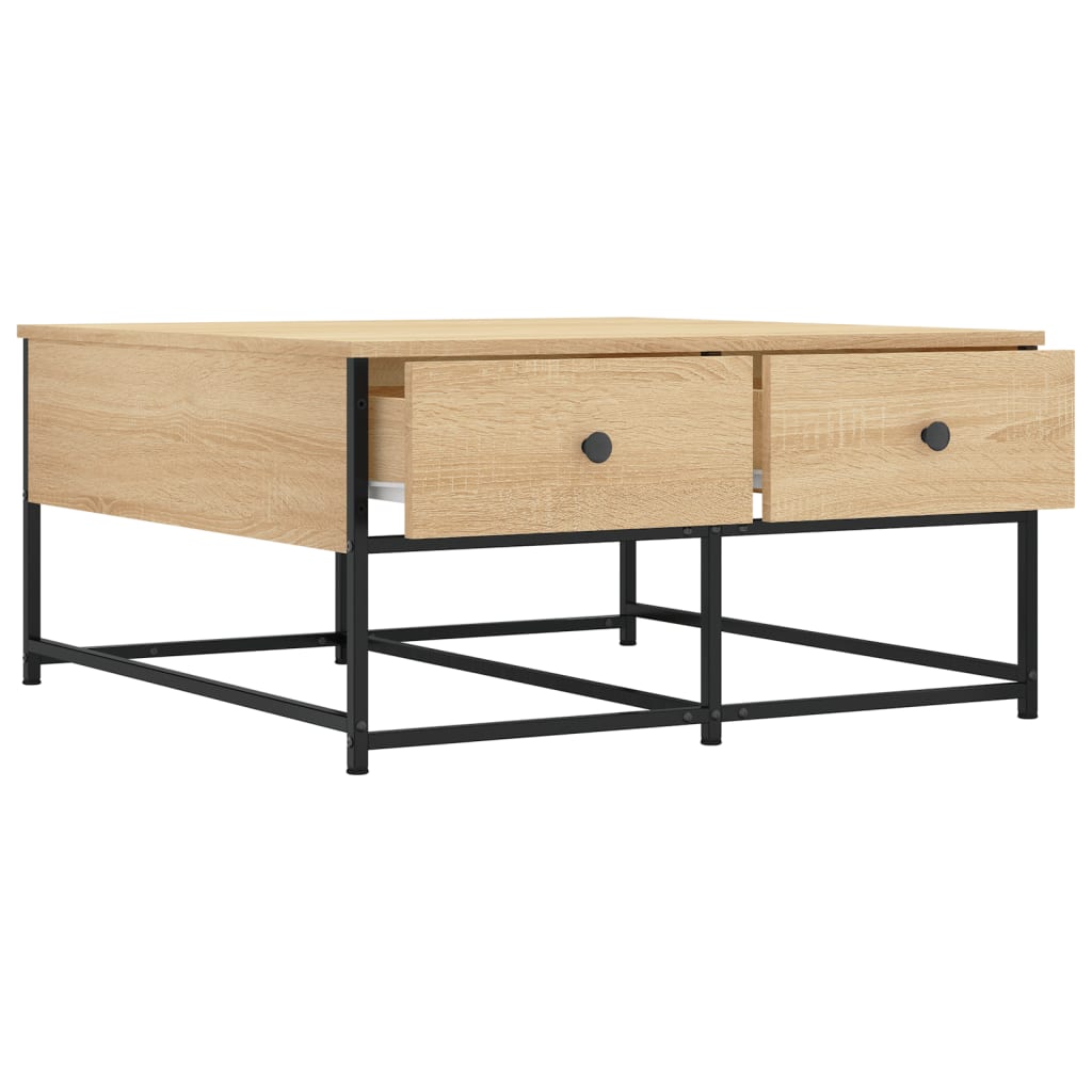Couchtisch Sonoma-Eiche 80x80x40 cm Holzwerkstoff