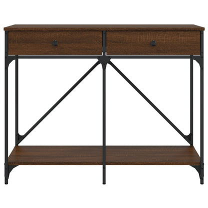 Konsolentisch Braun Eichen-Optik 100x39x78,5 cm Holzwerkstoff
