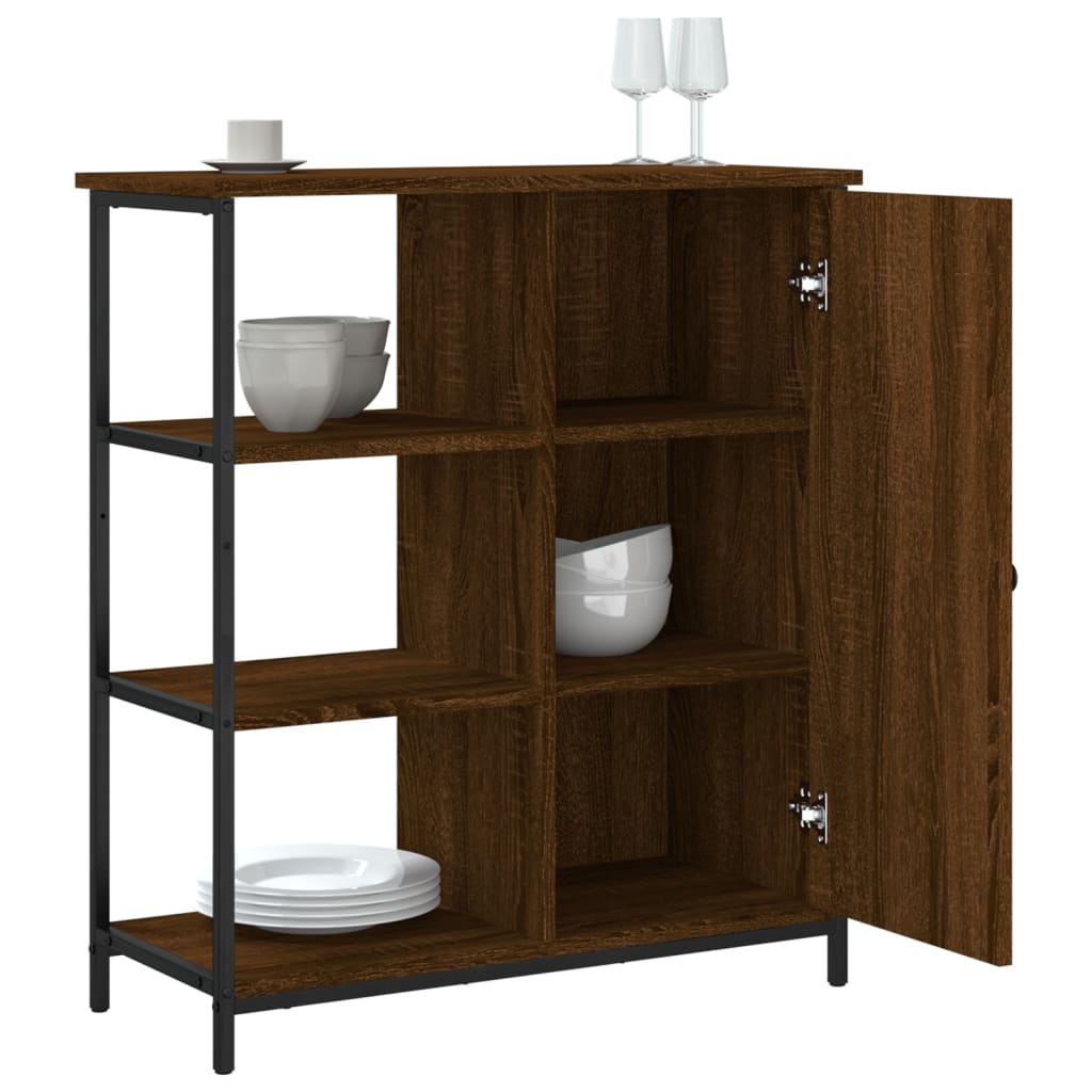 Sideboard Braun Eichen-Optik 70x30x80 cm Holzwerkstoff