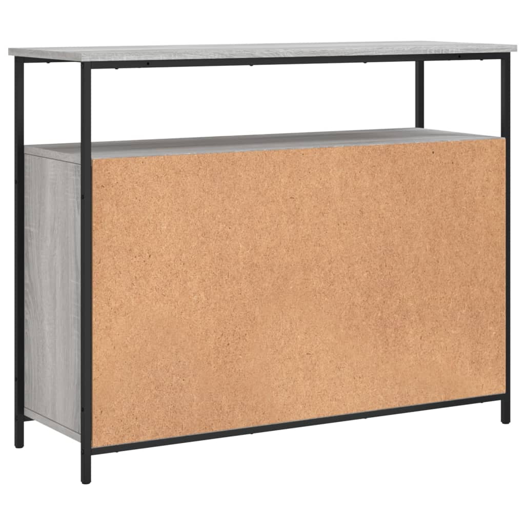 Sideboard Grau Sonoma 100x35x80 cm Holzwerkstoff