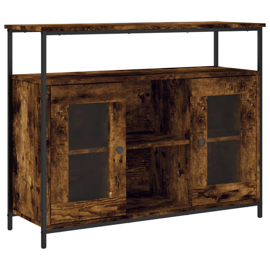 Sideboard Räuchereiche 100x35x80 cm Holzwerkstoff