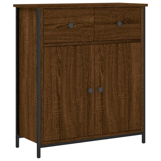 Sideboard Braun Eichen-Optik 70x30x80 cm Holzwerkstoff