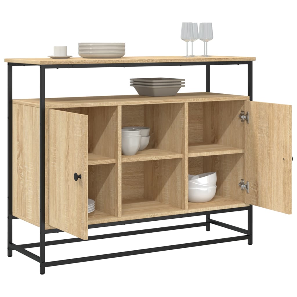 Skænk Sonoma Eg 100x35x80 cm Træ Materiale