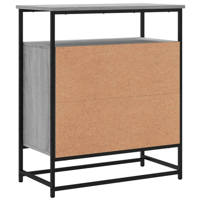 Sideboard Grau Sonoma 69x35x80 cm Holzwerkstoff