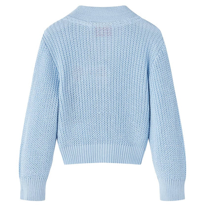 Kinder-Strickjacke Blau 116