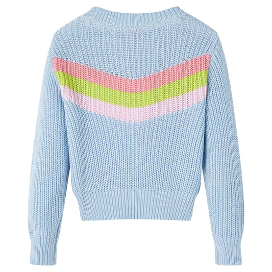 Kinderpullover Gestrickt Blau 92