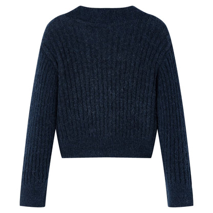 Kinder-Strickjacke Marineblau 92