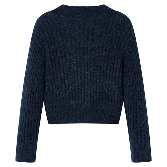 Kinder-Strickjacke Marineblau 92