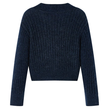 Kinder-Strickjacke Marineblau 140
