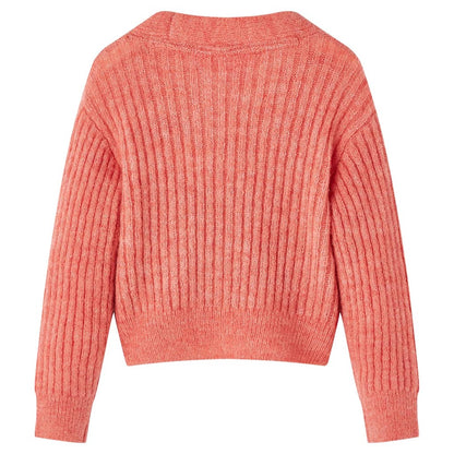 Kinder-Strickjacke Mittelrosa 104
