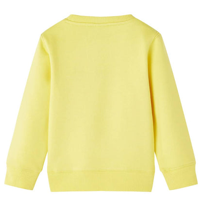 Kinder-Sweatshirt Hellgelb 116