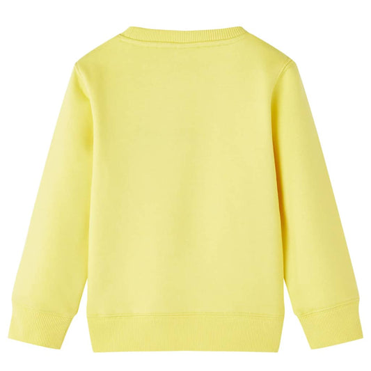 Kinder-Sweatshirt Hellgelb 128