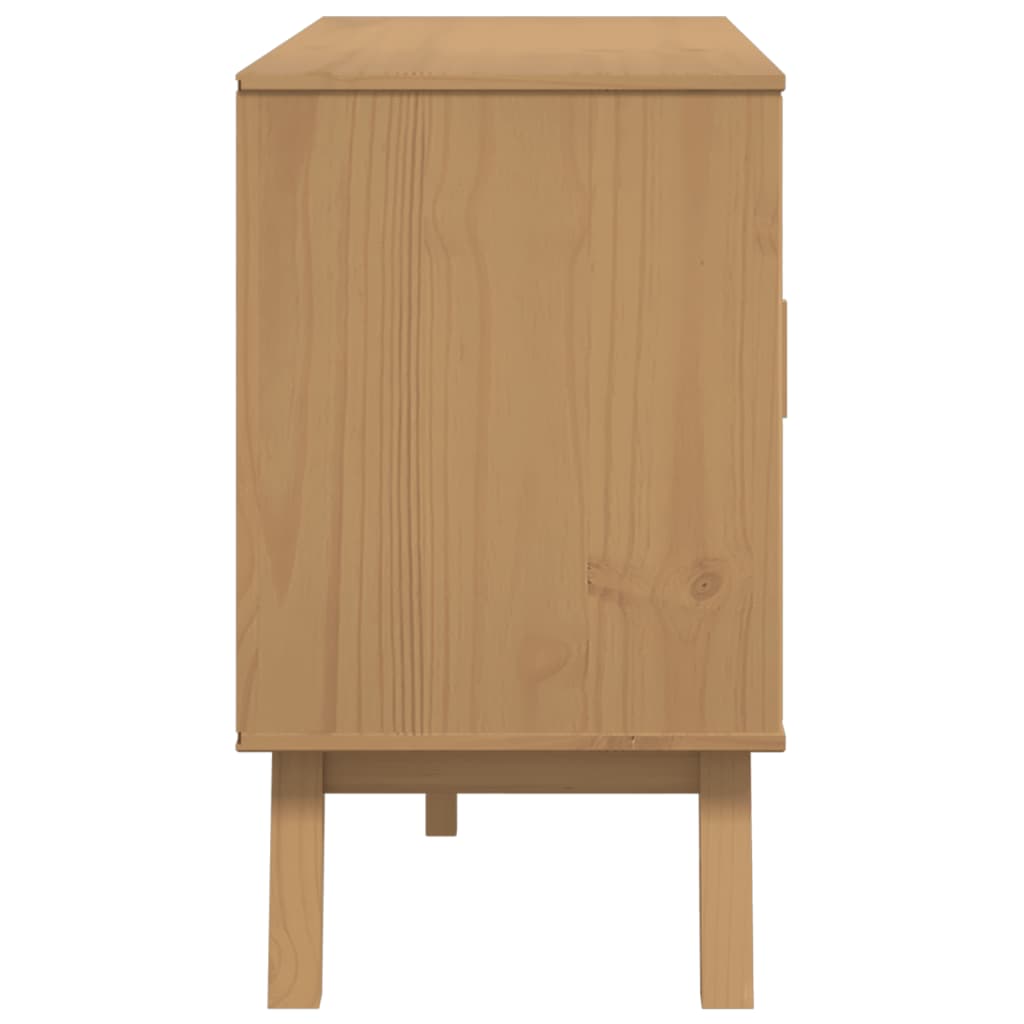 Skænk OLDEN Grå og Brun 114x43x73,5 cm Massiv Fyr