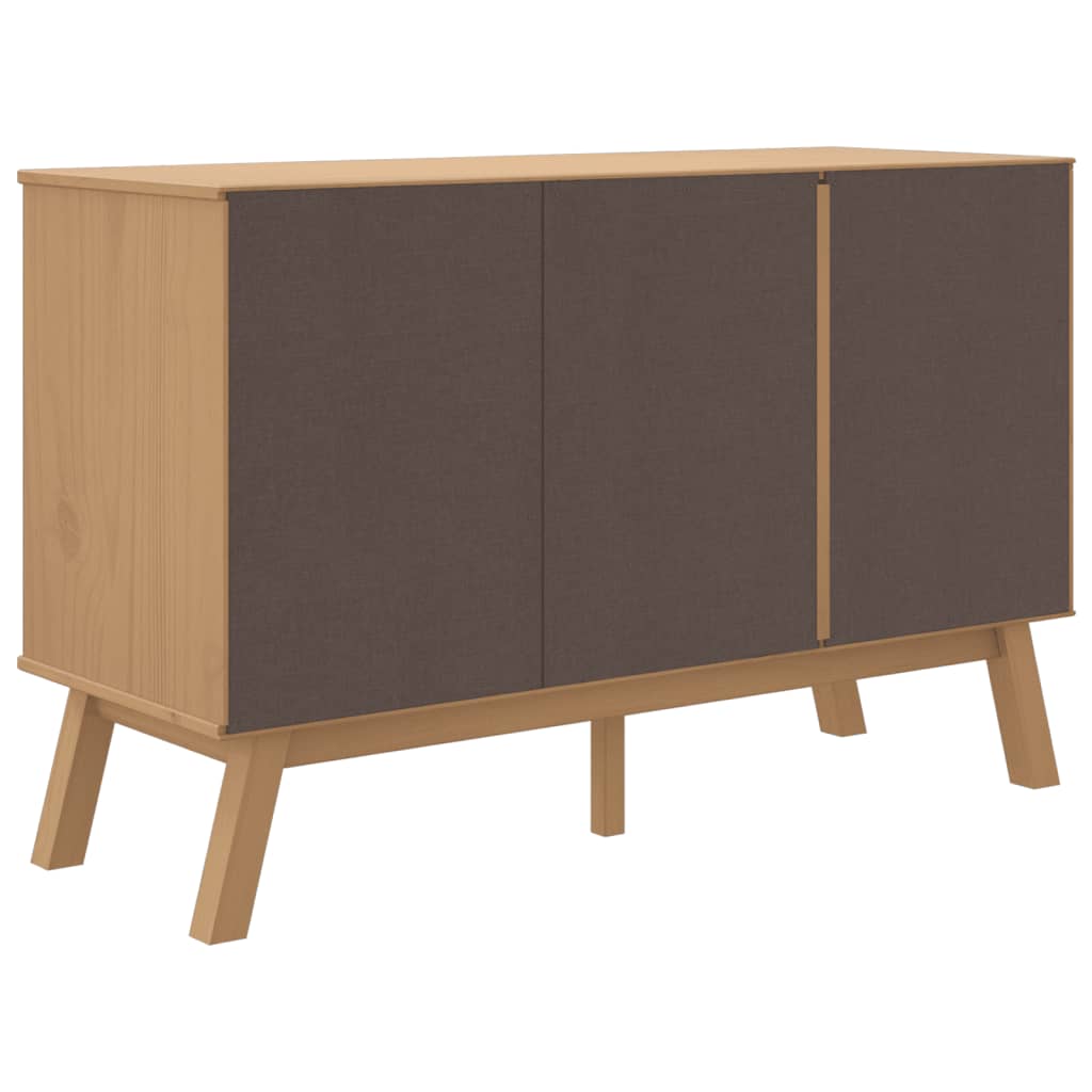 Skænk OLDEN Grå og Brun 114x43x73,5 cm Massiv Fyr