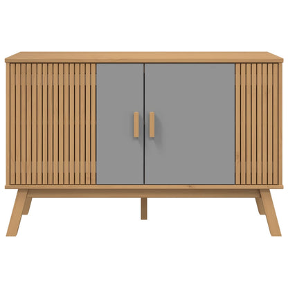 Skænk OLDEN Grå og Brun 114x43x73,5 cm Massiv Fyr