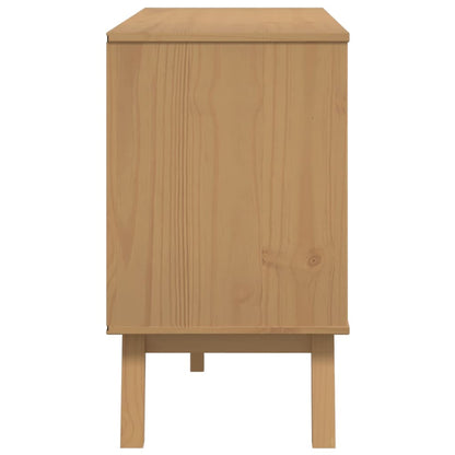 Skænk OLDEN Grå og Brun 114x43x73,5 cm Massiv Fyr