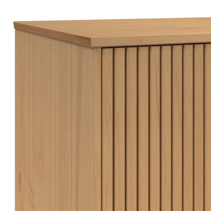 Skænk OLDEN Grå og Brun 114x43x73,5 cm Massiv Fyr