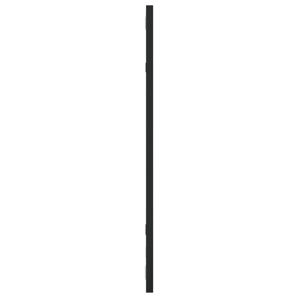 Wandspiegel Schwarz 30x60 cm Rechteckig Eisen