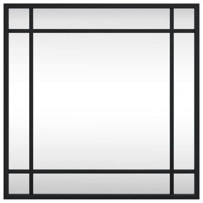 Wandspiegel Schwarz 40x40 cm Quadratisch Eisen