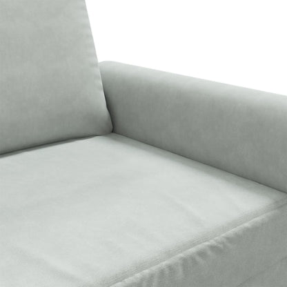 Sessel Hellgrau 60 cm Samt