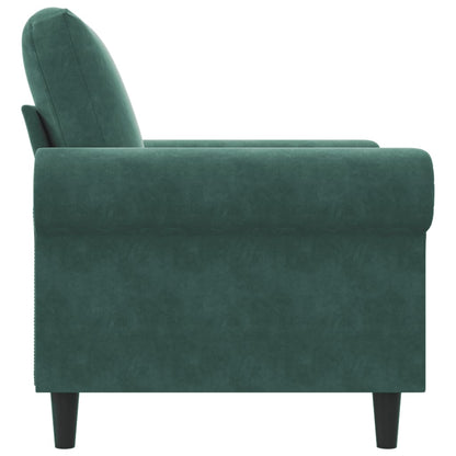 Sessel Dunkelgrün 60 cm Samt