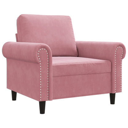 Sessel Rosa 60 cm Samt