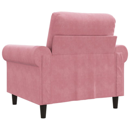 Sessel Rosa 60 cm Samt