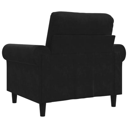 Sessel Schwarz 60 cm Samt