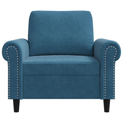 Sessel Blau 60 cm Samt