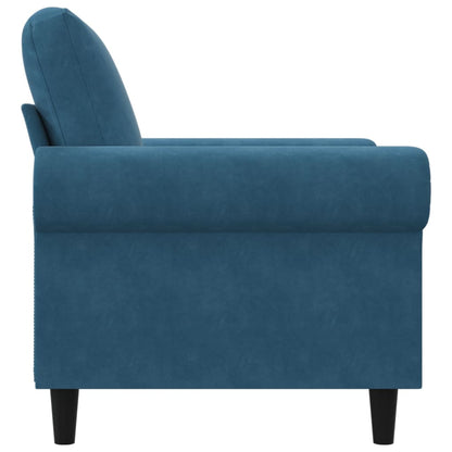 Sessel Blau 60 cm Samt