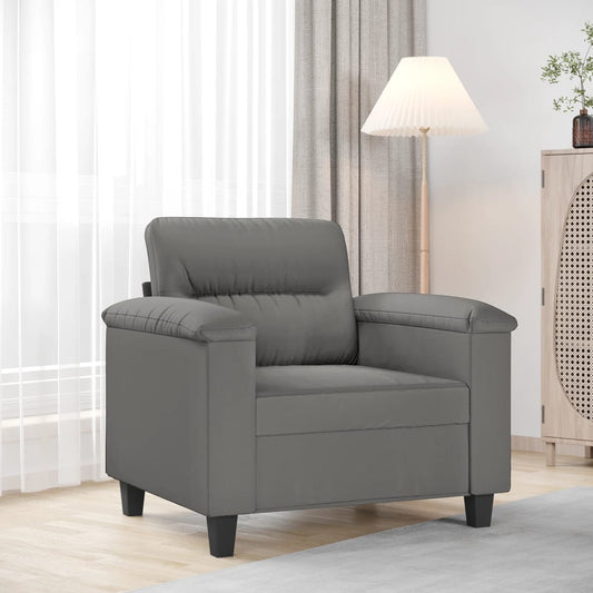 Sessel Dunkelgrau 60 cm Mikrofasergewebe