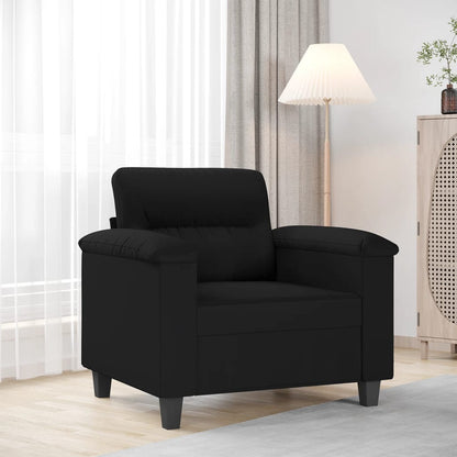 Sessel Schwarz 60 cm Mikrofasergewebe