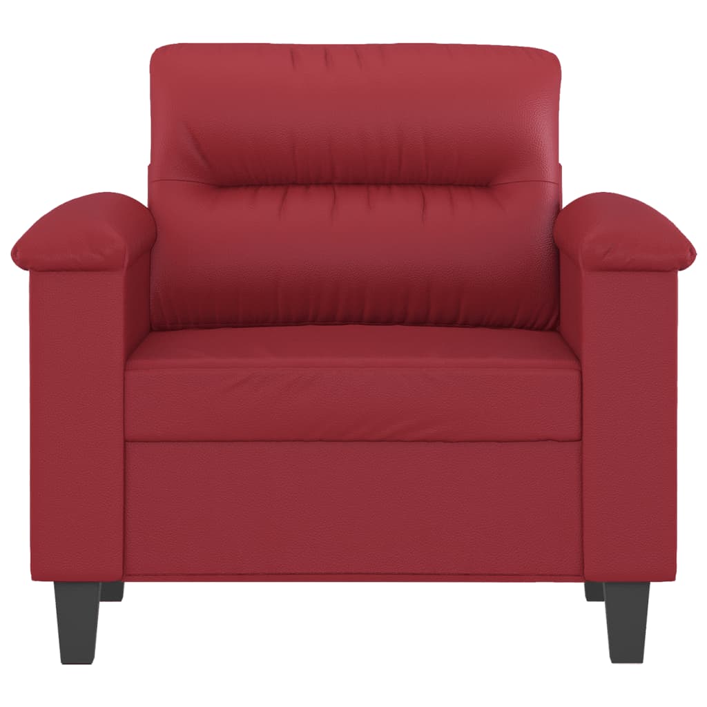 Sessel Weinrot 60 cm Kunstleder