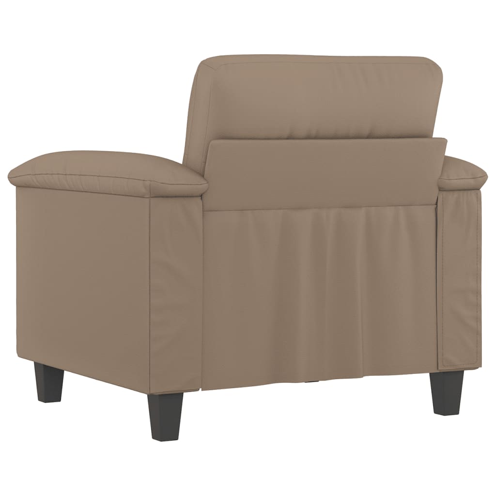 Sessel Cappuccino-Braun 60 cm Kunstleder