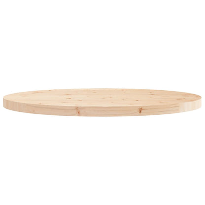 Tischplatte Rund Ø90x3 cm Massivholz Kiefer