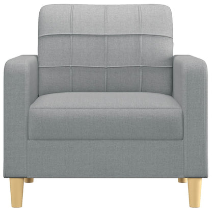 Sofa Lænestol Lysegrå 60 cm Stof