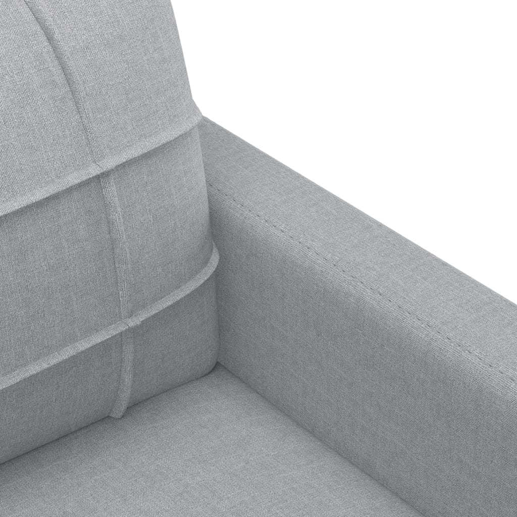 Sofa Lænestol Lysegrå 60 cm Stof