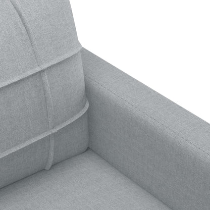 Sofa Lænestol Lysegrå 60 cm Stof