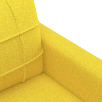 2-Sitzer-Sofa Hellgelb 140 cm Stoff
