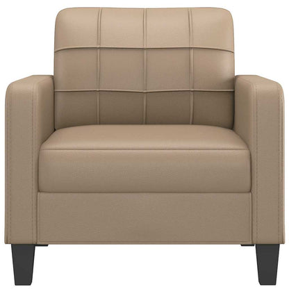Sessel Cappuccino-Braun 60 cm Kunstleder