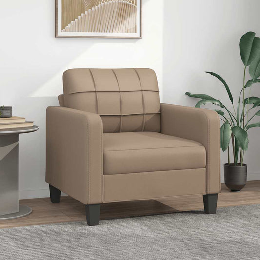 Sessel Cappuccino-Braun 60 cm Kunstleder