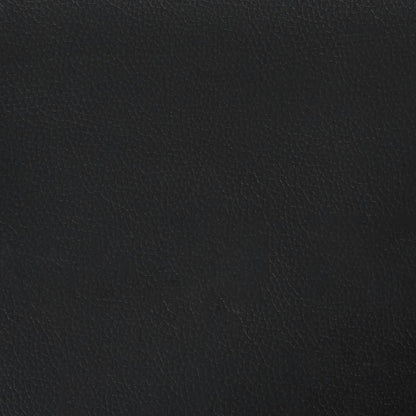 2-Sitzer-Sofa Schwarz 120 cm Kunstleder