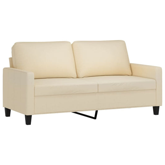 2-personers sofa creme 140 cm stof