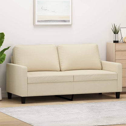 2-personers sofa creme 140 cm stof